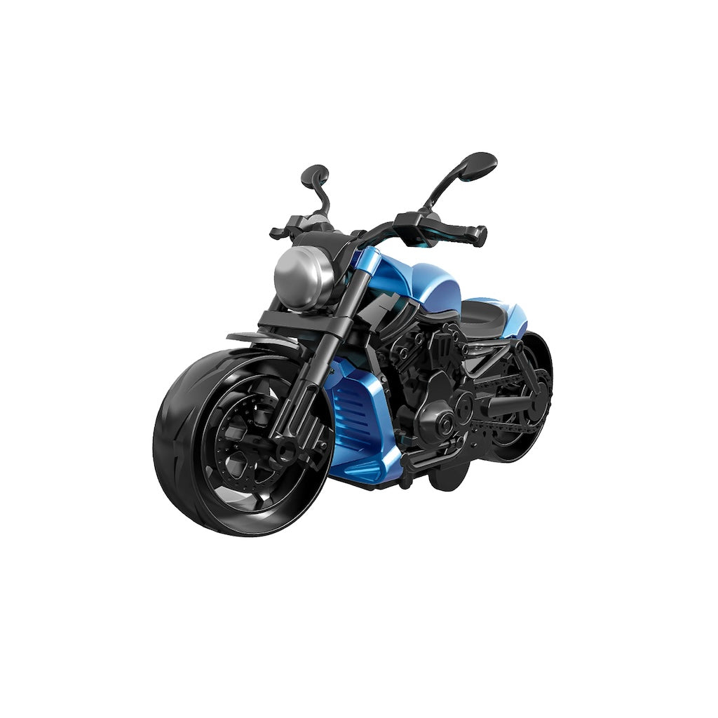 Sürtmeli Model Motosiklet – Eğlenceli ve Dayanıklı Oyuncak mavi