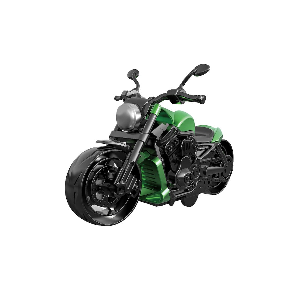 Sürtmeli Model Motosiklet – Eğlenceli ve Dayanıklı Oyuncak yeşil