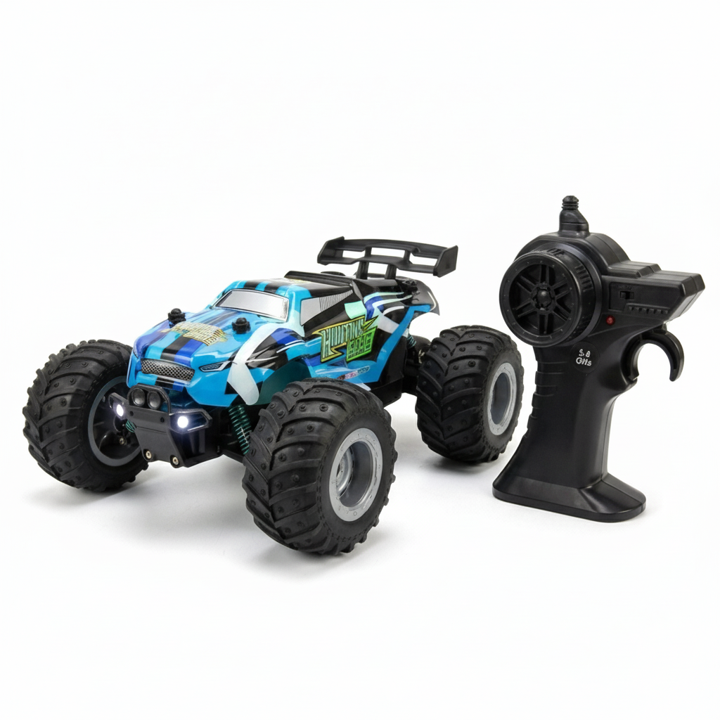 Bembeyaz arka planlı RC araba