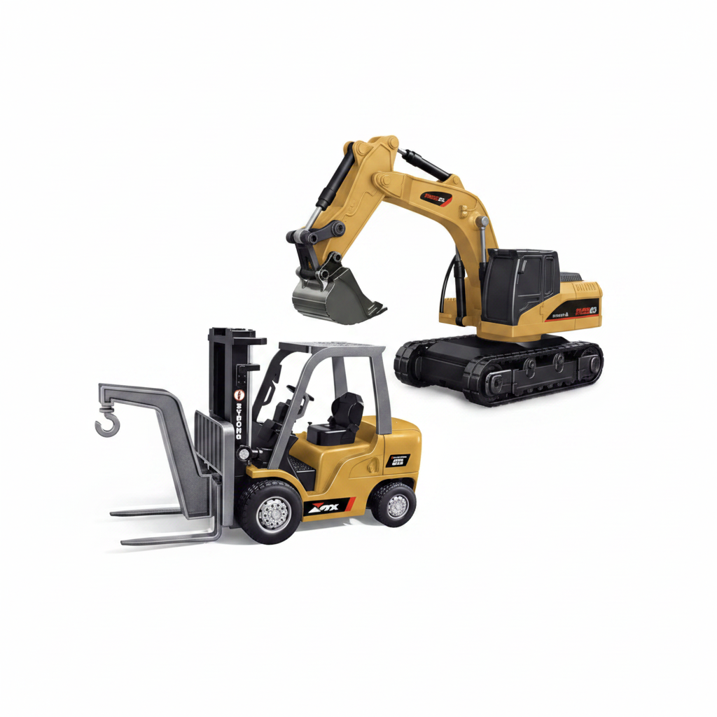 Mini RC Forklift ve Ekskavatör