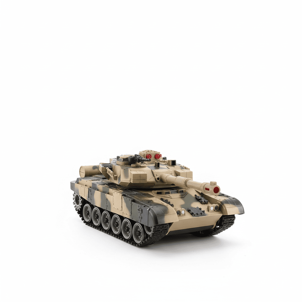 R/C 7CH Uzaktan Kumandalı Ses Efektli Askeri Tank - Baykus Outlet