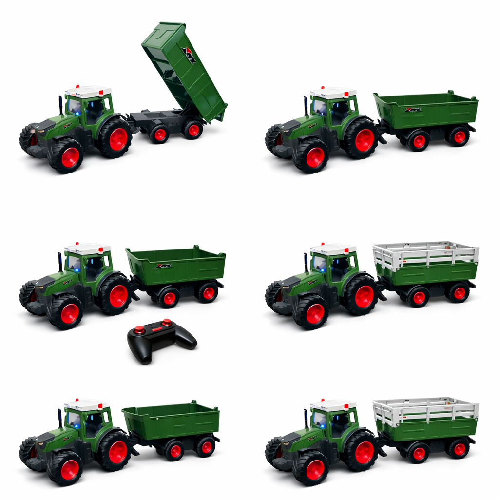 R/C 6CH 2.4 GHz Uzaktan Kumandalı Römorklu Traktör